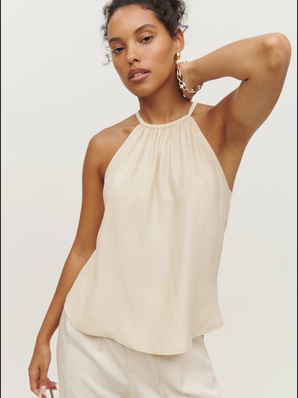 Reformation Chantria Halter Neck Blouse